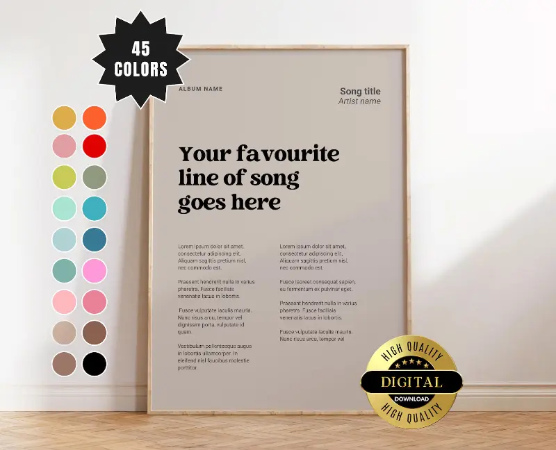 Custom Song Lyrics Portrait from Your Photo: How to Make Word-Art Keepsake Prints